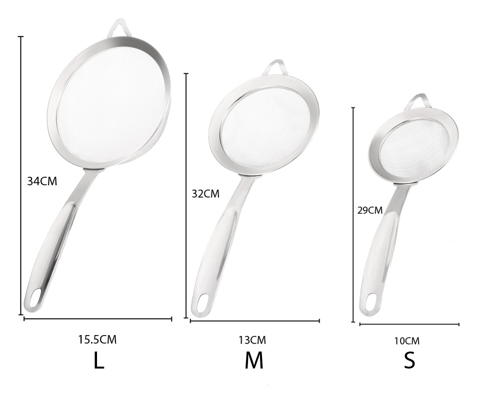 3pcs Stainless Steel Mesh Oil Filter Grease Fishing Spoon Kitchen Tool 3pcs Stainless Steel Mesh Oil Filter Grease Fishing Spoon Kitchen Tool