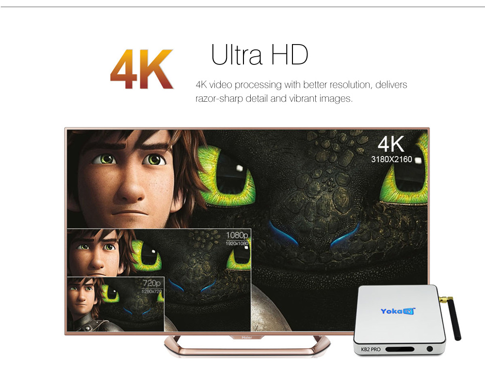 YOKATV KB2 PRO Android 6.0 Octa Core TV Box Amlogic S912 Support for KODI 17.0 Bluetooth 4.0 Streaming Media Player YOKATV KB2 PRO Android 6.0 Octa Core TV Box Amlogic S912 Support for KODI 17.0 Bluetooth 4.0 Streaming Media Player