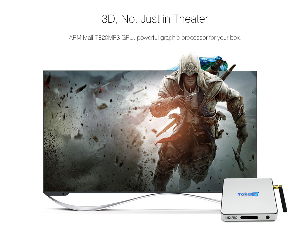 YOKATV KB2 PRO Android 6.0 Octa Core TV Box Amlogic S912 Support for KODI 17.0 Bluetooth 4.0 Streaming Media Player YOKATV KB2 PRO Android 6.0 Octa Core TV Box Amlogic S912 Support for KODI 17.0 Bluetooth 4.0 Streaming Media Player