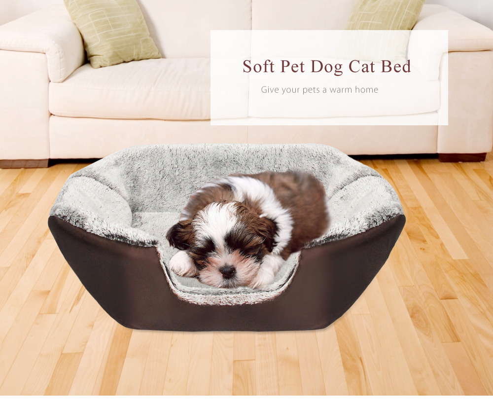 Soft Warm Washable Pet Dog Cat Bed Nest Ger with Removable Cushion