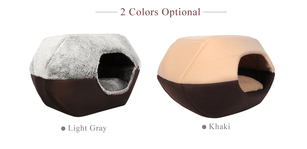 Soft Warm Washable Pet Dog Cat Bed Nest Ger with Removable Cushion