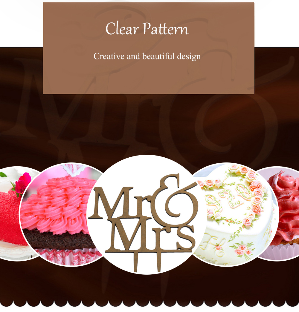 English Letter Mr Mrs Wedding Cake Inserted Card Decoration English Letter Mr Mrs Wedding Cake Inserted Card Decoration