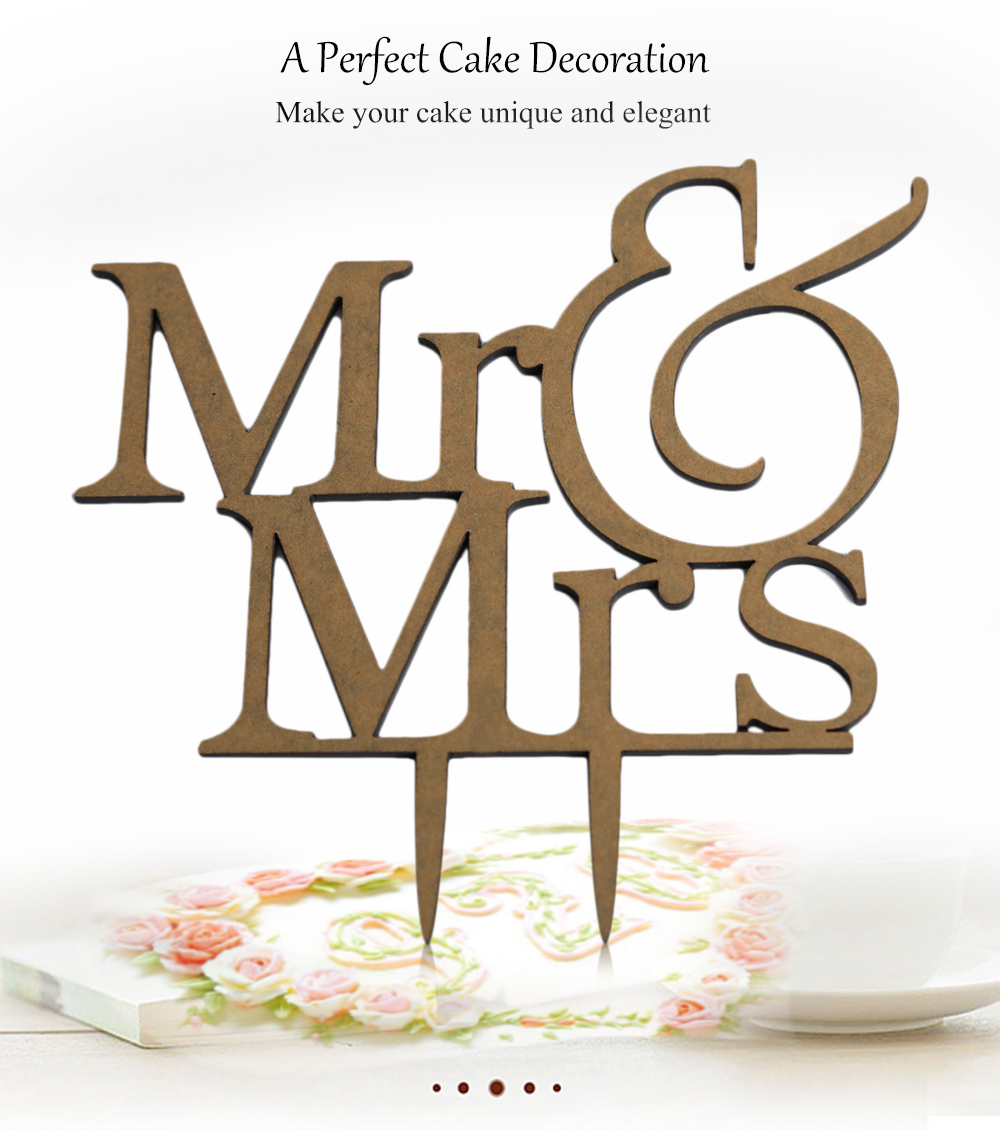 English Letter Mr Mrs Wedding Cake Inserted Card Decoration English Letter Mr Mrs Wedding Cake Inserted Card Decoration