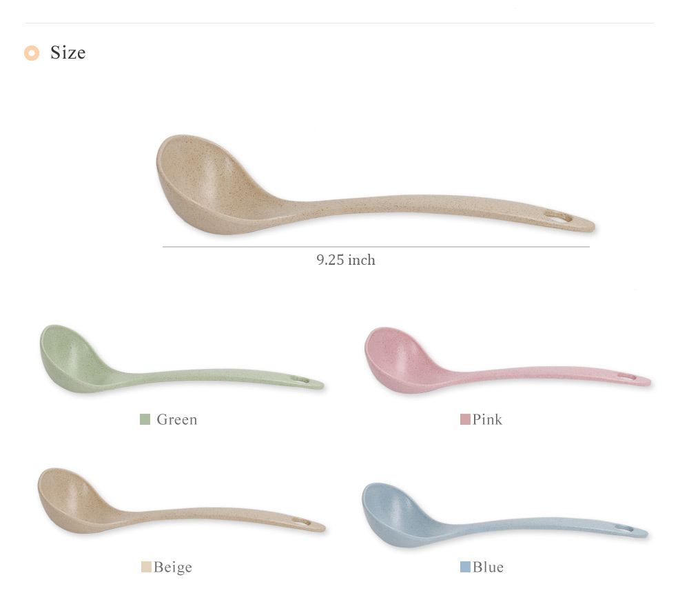 Creative Wheat Straw Soup Hanging Meal Spoon Ladle Kitchen Tool Creative Wheat Straw Soup Hanging Meal Spoon Ladle Kitchen Tool