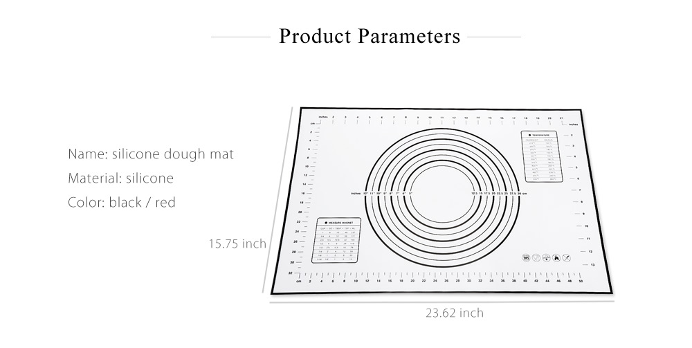 Silicone Heat Resistance Dough Flour Mat Table Pad Silicone Heat Resistance Dough Flour Mat Table Pad