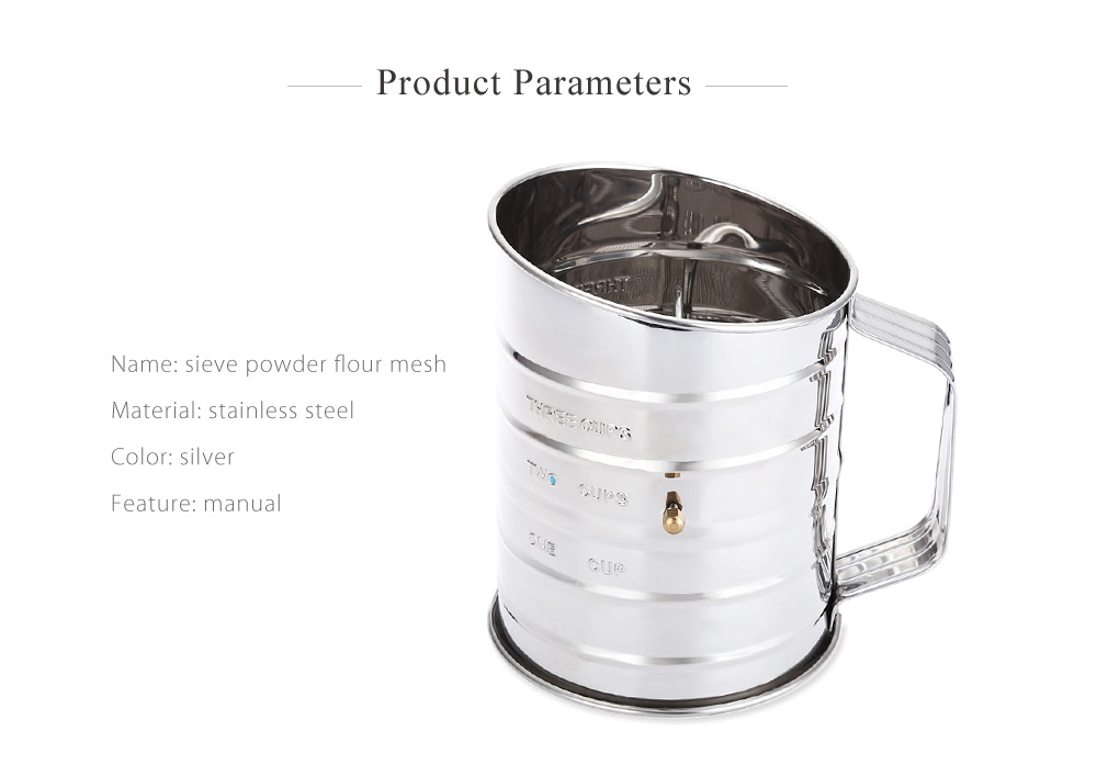 Stainless Steel Sieve Cup Powder Flour Mesh Baking Tool Stainless Steel Sieve Cup Powder Flour Mesh Baking Tool