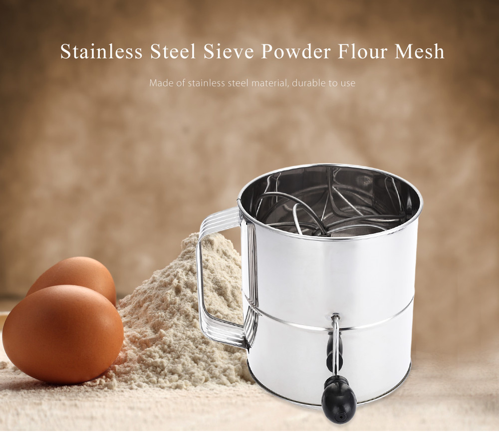 Stainless Steel Sieve Cup Powder Flour Mesh Baking Accessory Stainless Steel Sieve Cup Powder Flour Mesh Baking Accessory