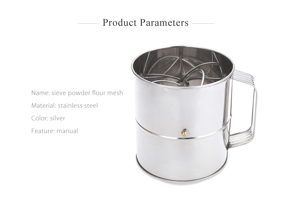 Stainless Steel Sieve Cup Powder Flour Mesh Baking Accessory Stainless Steel Sieve Cup Powder Flour Mesh Baking Accessory