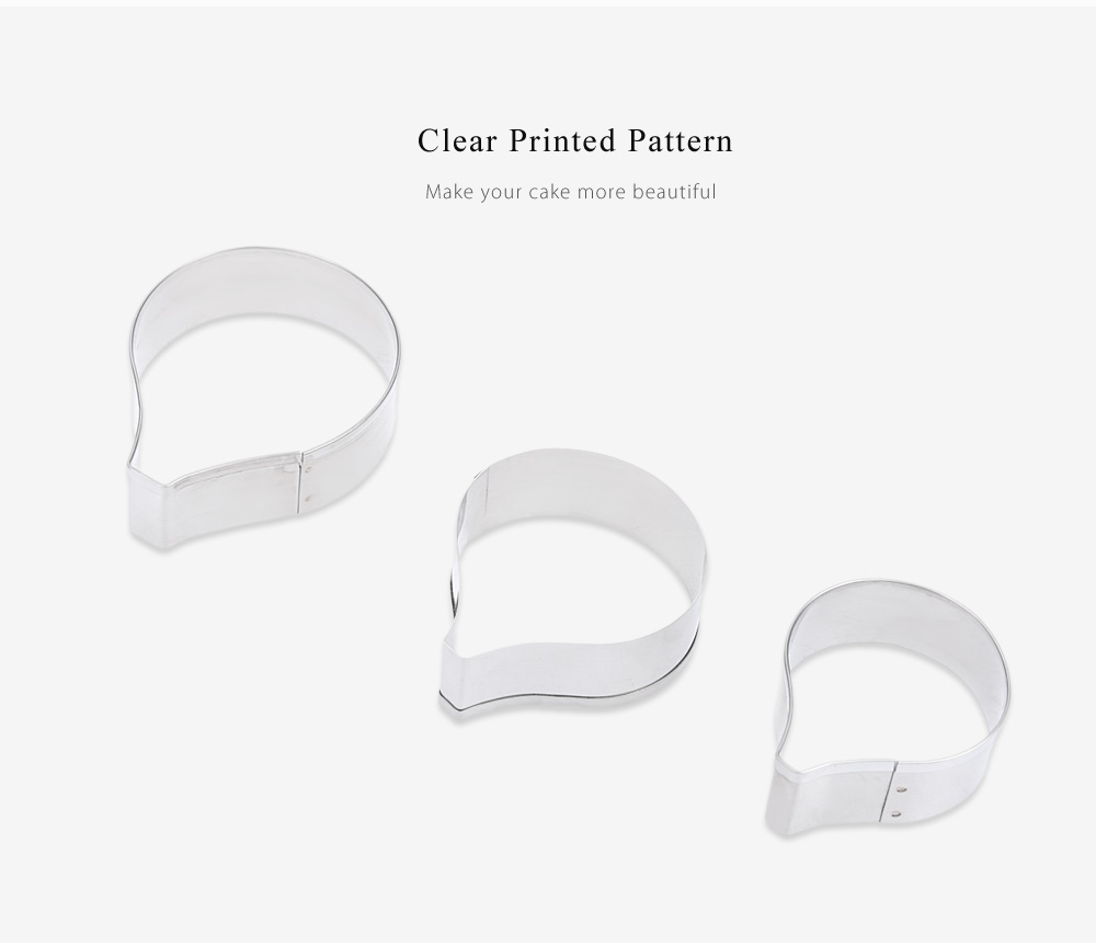 3pcs Flower Petal Stainless Steel Cookie Cake Cutter Baking Mold 3pcs Flower Petal Stainless Steel Cookie Cake Cutter Baking Mold