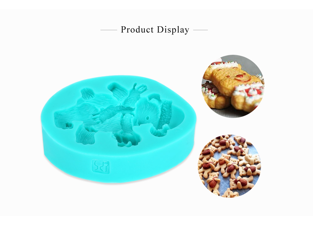 Christmas Polar Bear Silicone Fondant Cake Chocolate Mold Decorating Tool Christmas Polar Bear Silicone Fondant Cake Chocolate Mold Decorating Tool