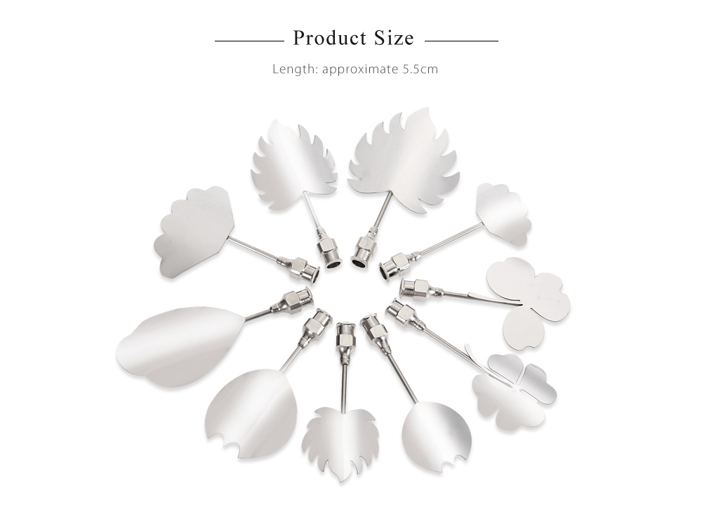 10pcs Stainless Steel 3D Jelly Needles Cake Flower Mold Tools 10pcs Stainless Steel 3D Jelly Needles Cake Flower Mold Tools