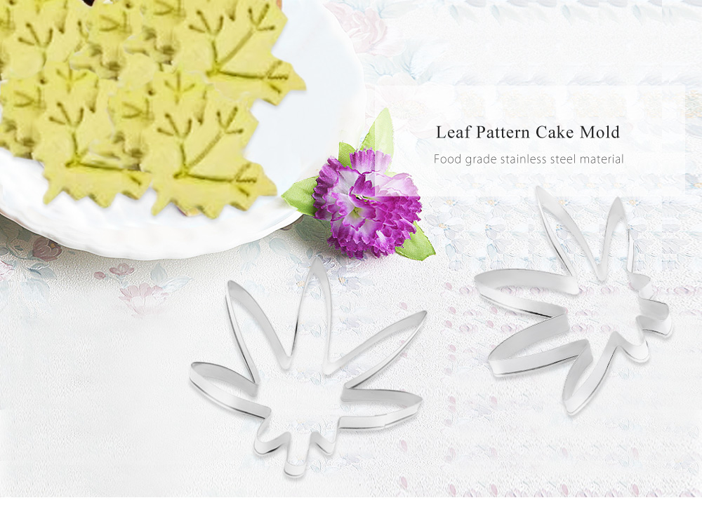 Leaf Pattern Stainless Steel Fondant Cake Cutter Baking Mold Leaf Pattern Stainless Steel Fondant Cake Cutter Baking Mold