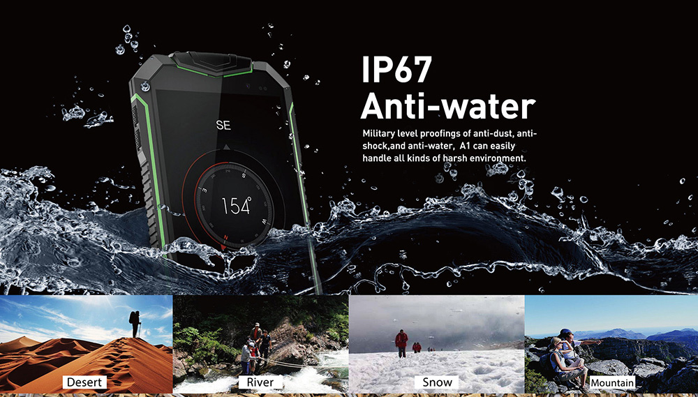 GEOTEL A1 3G Smartphone Android 7.0 4.5 inch MTK6580 1.3GHz Quad Core 1GB RAM 8GB ROM IP67 Waterproof Dustproof
