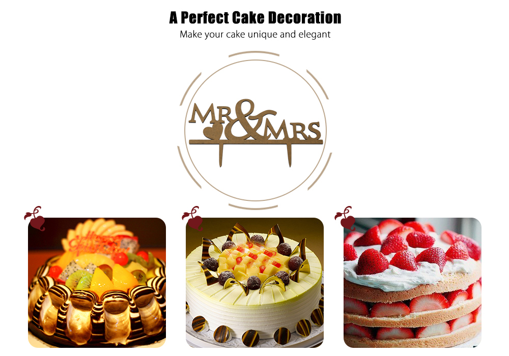 Mr Mrs English Letter Wedding Cake Inserted Card Decoration Mr Mrs English Letter Wedding Cake Inserted Card Decoration