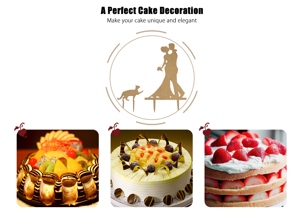 Bride Groom Pattern Wedding Anniversary Cake Topper Decoration Bride Groom Pattern Wedding Anniversary Cake Topper Decoration