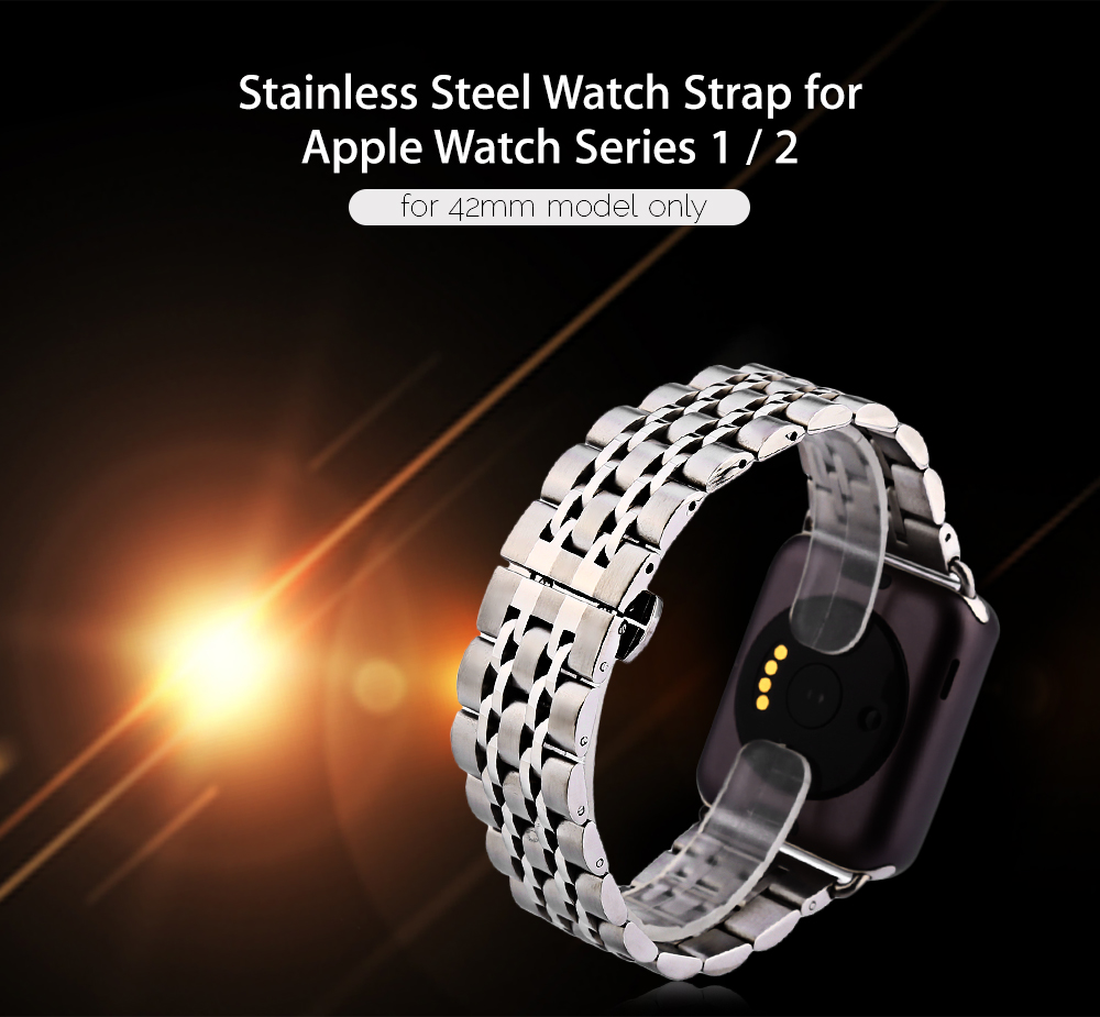 Stainless Steel Strap Replacement Band for Apple Watch Series 1 / 2 42mm Model Stainless Steel Strap Replacement Band for Apple Watch Series 1 / 2 42mm Model