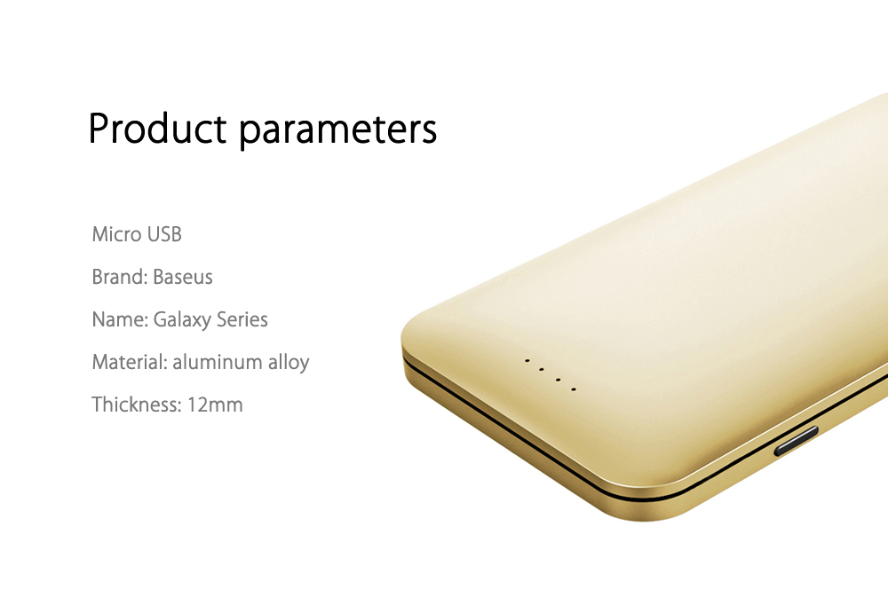 Baseus Galaxy Series Universal Micro USB 5000mAh Power Bank Portable External Battery Baseus Galaxy Series Universal Micro USB 5000mAh Power Bank Portable External Battery