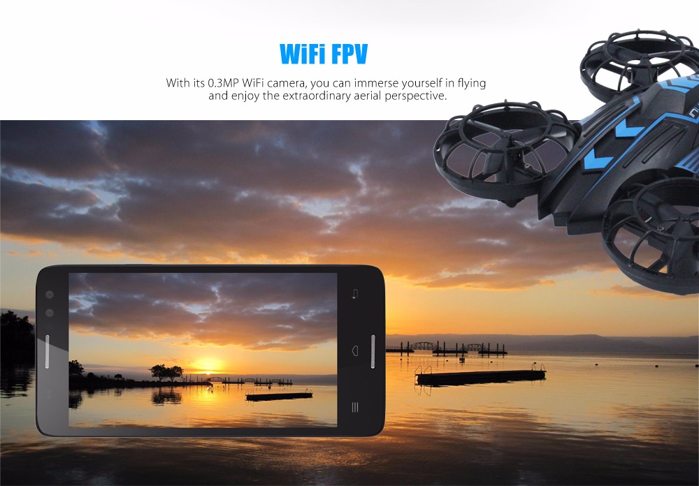 JXD 515W Mini RC Drone RTF WiFi FPV 0.3MP Camera / 2.4GHz 4CH 6-axis Gyro / Altitude Hold JXD 515W Mini RC Drone RTF WiFi FPV 0.3MP Camera / 2.4GHz 4CH 6-axis Gyro / Altitude Hold