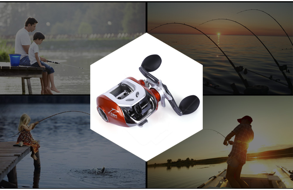 DIAO DE LAI 6.3:1 6 + 1 Ball Bearings High Speed Bait Casting Left Right Hand Fishing Reel DIAO DE LAI 6.3:1 6 + 1 Ball Bearings High Speed Bait Casting Left Right Hand Fishing Reel