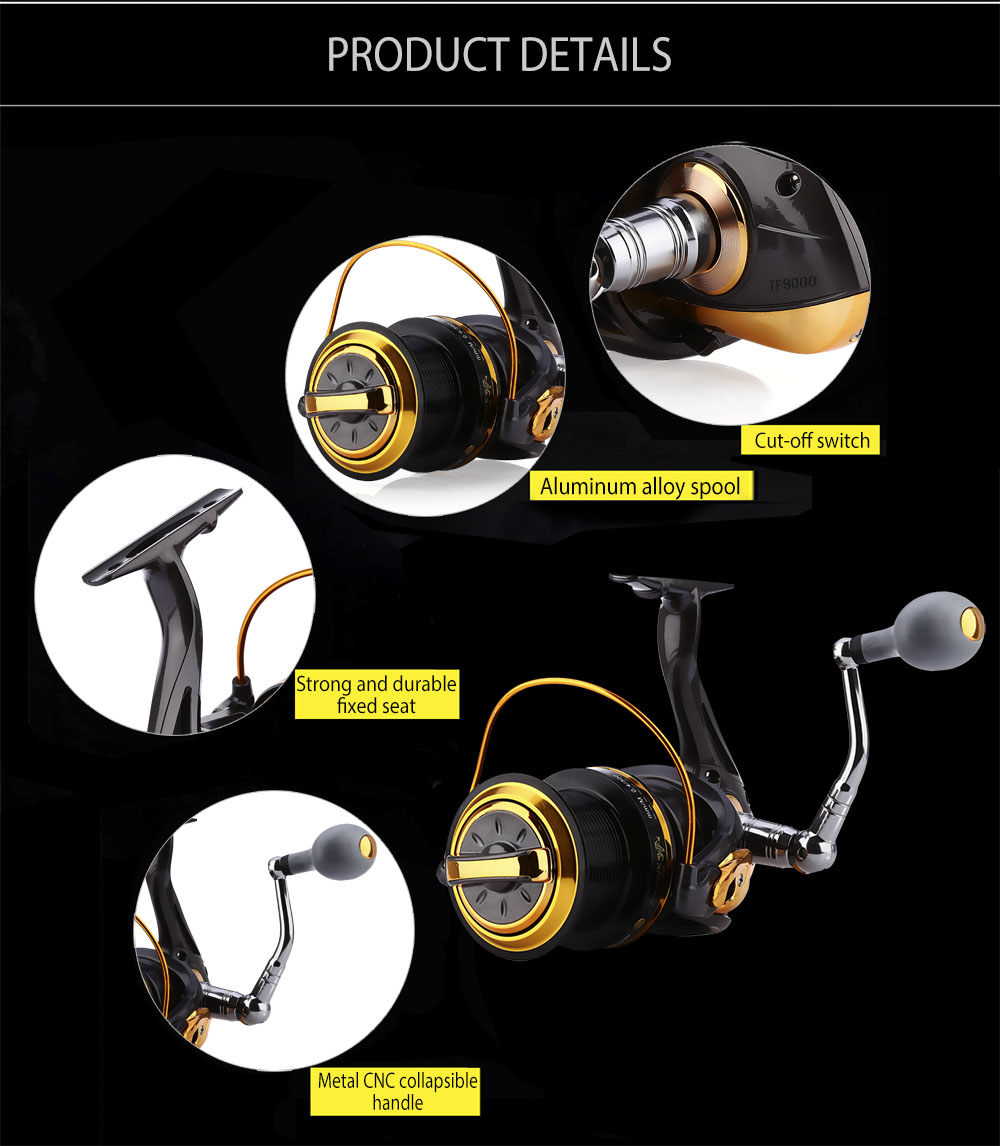 YUMOSHI 12 + 1 Ball Bearings Aluminum Alloy Spool Spinning Fishing Reel Coil Wheel Tackles YUMOSHI 12 + 1 Ball Bearings Aluminum Alloy Spool Spinning Fishing Reel Coil Wheel Tackles