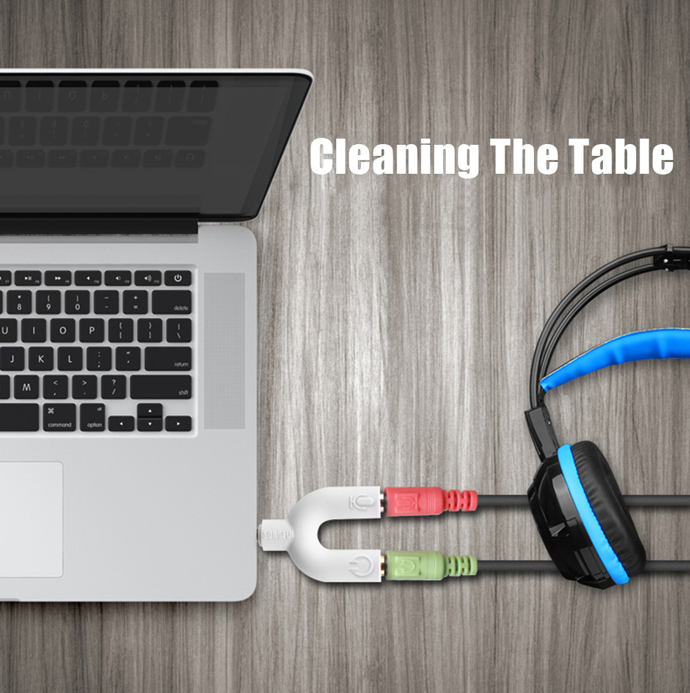 SONGFUL U1 3.5MM Stereo Audio Connector Earphones Microphone Splitter Adapter SONGFUL U1 3.5MM Stereo Audio Connector Earphones Microphone Splitter Adapter