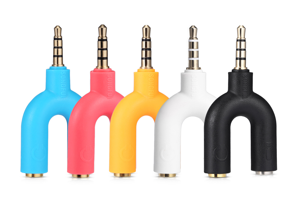 SONGFUL U1 3.5MM Stereo Audio Connector Earphones Microphone Splitter Adapter SONGFUL U1 3.5MM Stereo Audio Connector Earphones Microphone Splitter Adapter
