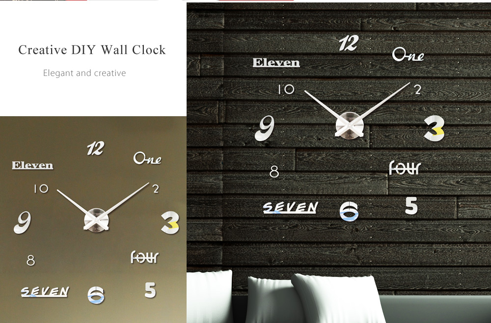 M.Sparkling Numbers Letters Sticker DIY Digital Clock M.Sparkling Numbers Letters Sticker DIY Digital Clock