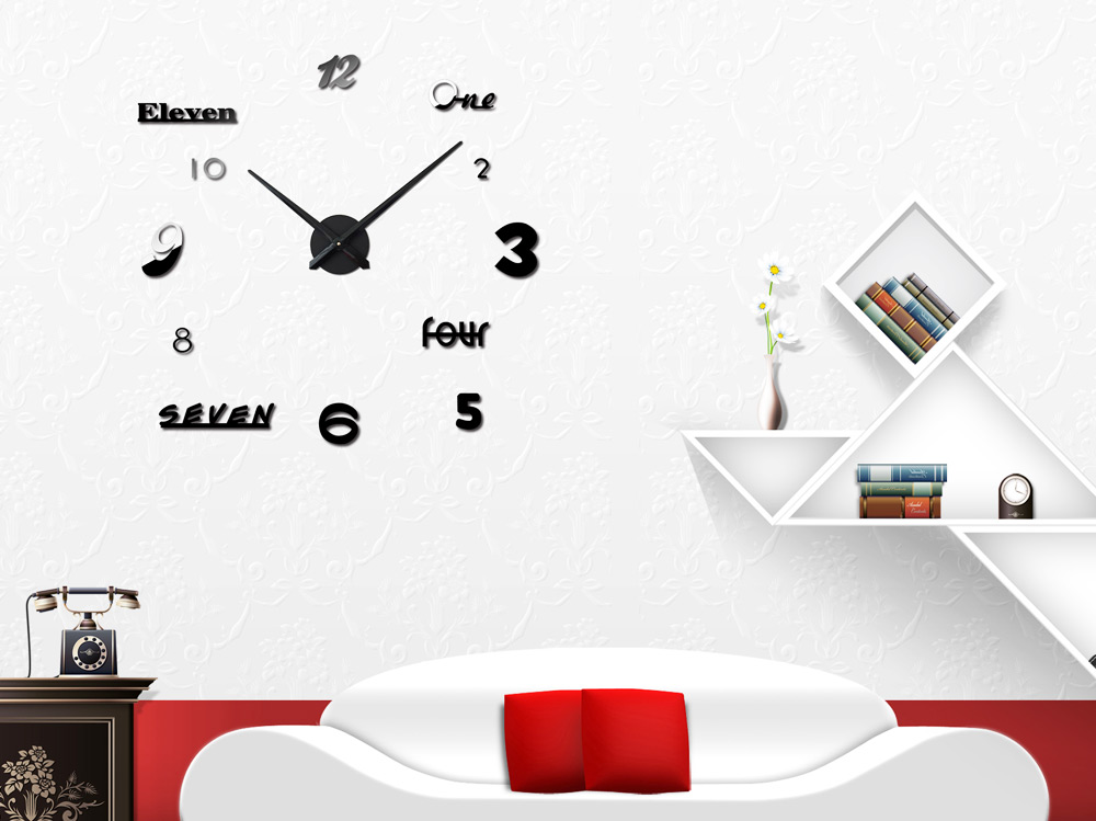 M.Sparkling Numbers Letters Sticker DIY Digital Clock M.Sparkling Numbers Letters Sticker DIY Digital Clock