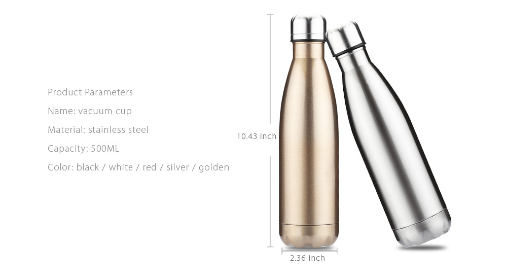 500ML Cola Style Stainless Steel Water Bottle 500ML Cola Style Stainless Steel Water Bottle