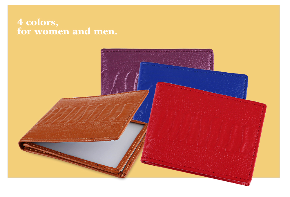 Crocodile Print Pure Color Leather License Case Card Holder Crocodile Print Pure Color Leather License Case Card Holder