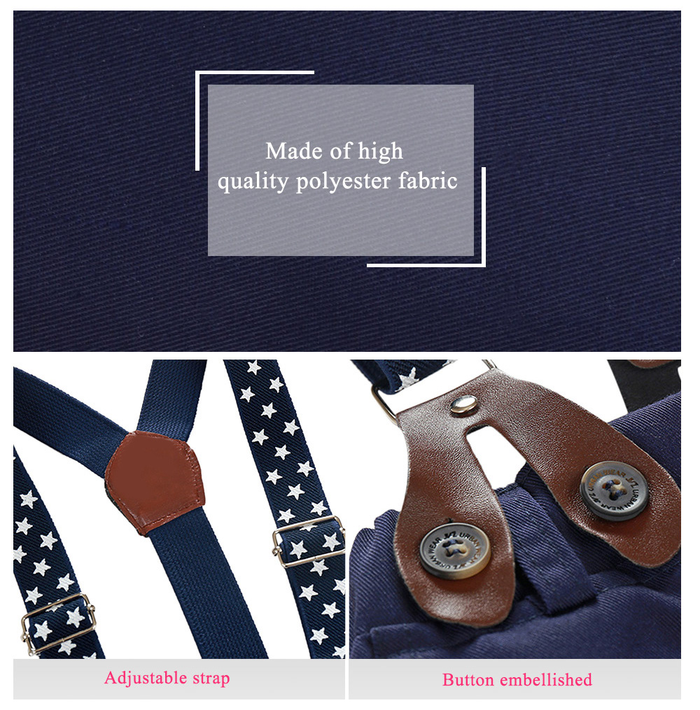 Kimocat Casual Plaid Print Baby Boys Two Piece Set with Bow Tie