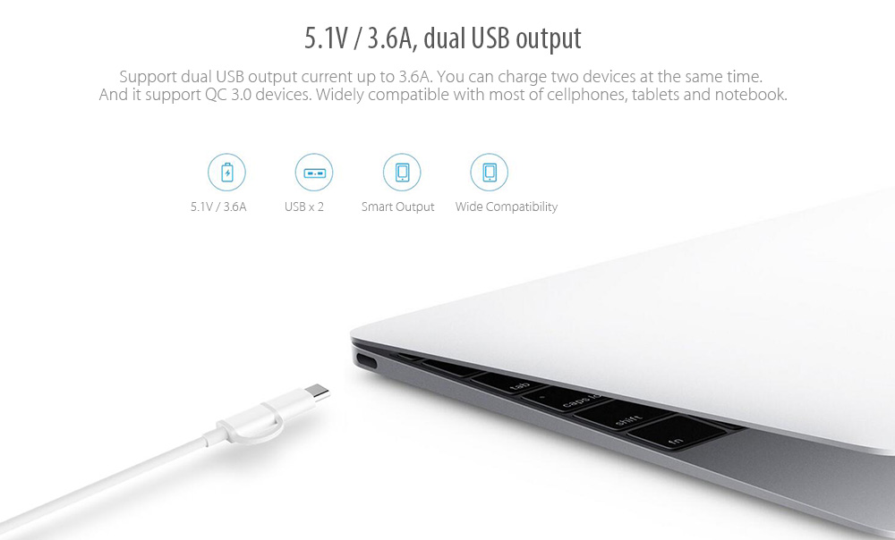Original Xiaomi 20000mAh Mobile Power Bank 2 Bidirectional Quick Charge Dual USB Output Original Xiaomi 20000mAh Mobile Power Bank 2 Bidirectional Quick Charge Dual USB Output