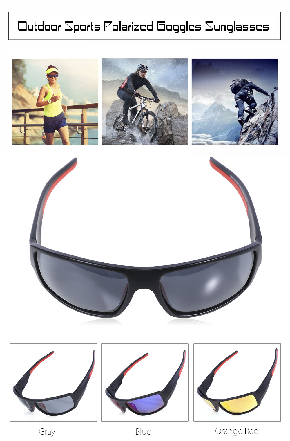 UV400 Protection Polarized Goggles Sunglasses Eyewear Outdoor Sport Accessory UV400 Protection Polarized Goggles Sunglasses Eyewear Outdoor Sport Accessory