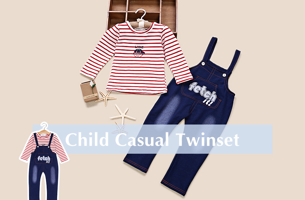 Casual Cotton Blend T-Shirt Fetch It Print Babies Twinset