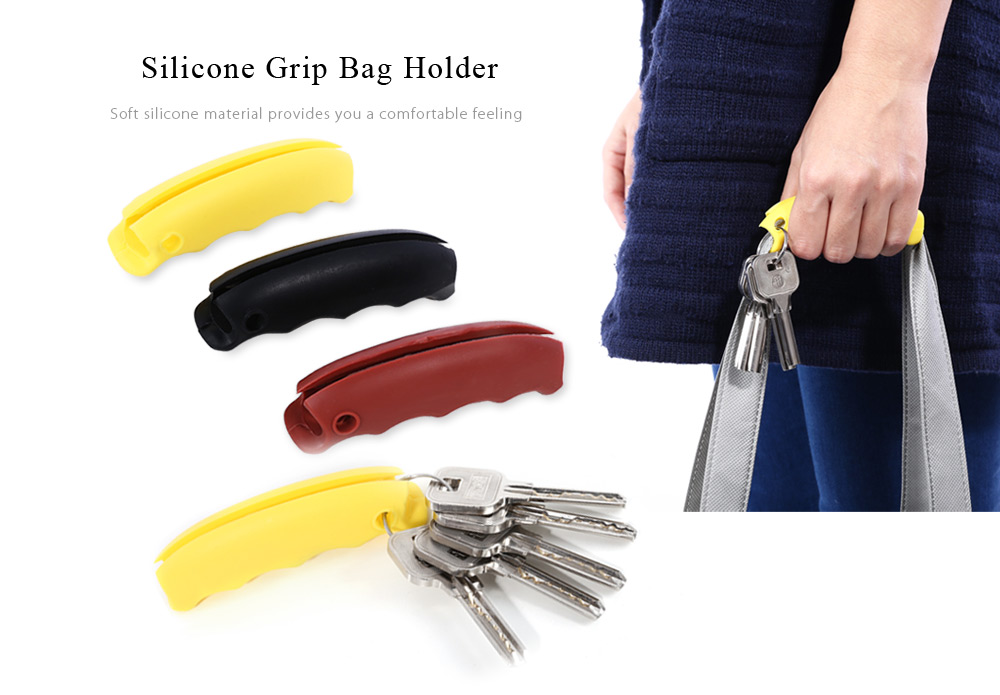Bag Hanging Handle Silicone Mention Holder with Keychain