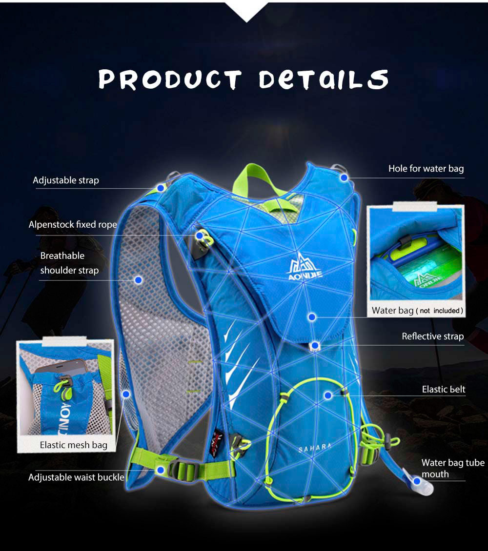 AONIJIE 8L Running Waterproof Water Bag Backpack for Outdoor Sports AONIJIE 8L Running Waterproof Water Bag Backpack for Outdoor Sports