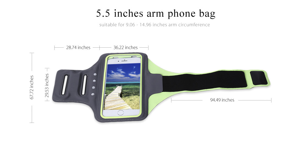 LUMEN Running Arm Phone Case Waterproof Belt Pouch Mobile Cell Zippered Bag LUMEN Running Arm Phone Case Waterproof Belt Pouch Mobile Cell Zippered Bag