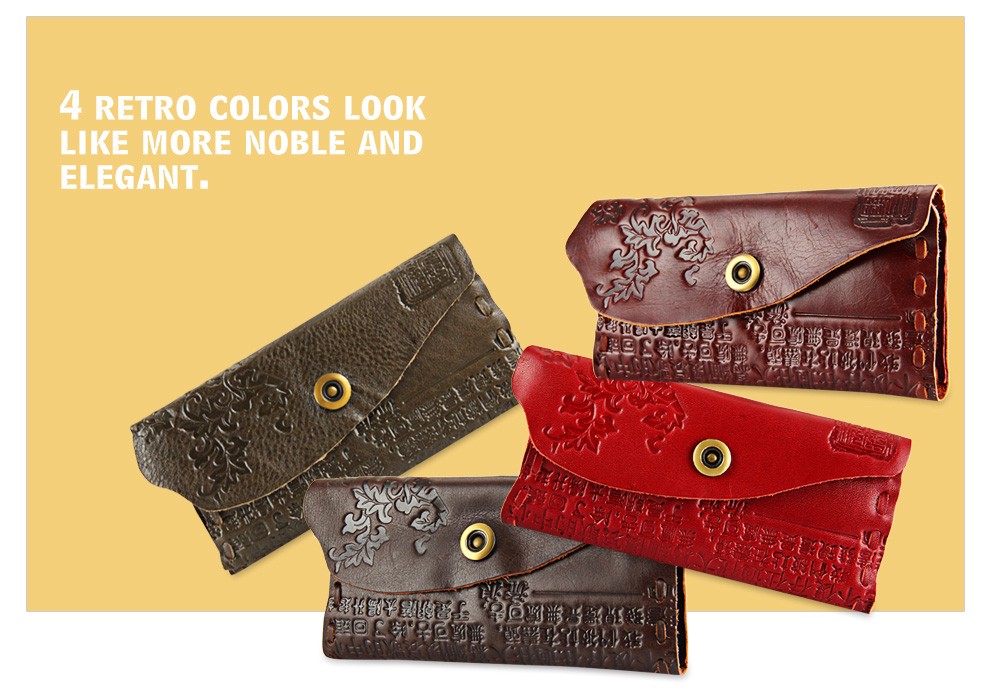 Old Classical Chinese Characters Print Unisex Handmade Snap Fastener Wallet Old Classical Chinese Characters Print Unisex Handmade Snap Fastener Wallet