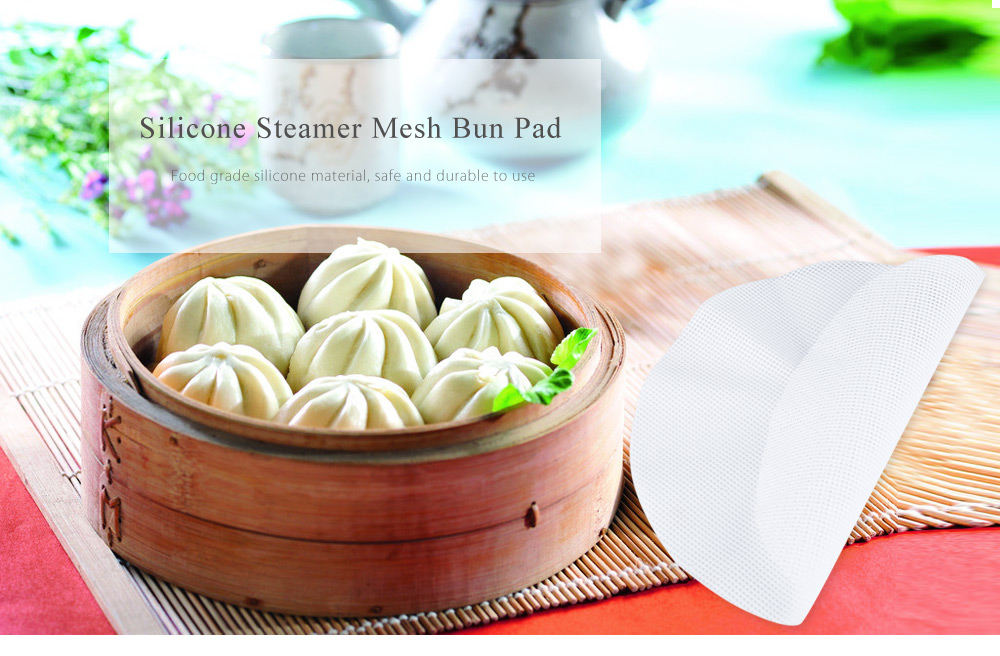 Silicone Non-stick Steamer Mesh Pad Bun Baking Pastry Tool Silicone Non-stick Steamer Mesh Pad Bun Baking Pastry Tool