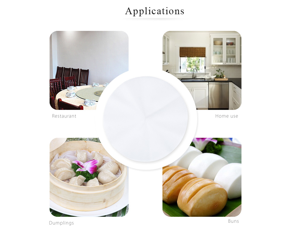 Silicone Non-stick Steamer Mesh Pad Bun Baking Pastry Tool Silicone Non-stick Steamer Mesh Pad Bun Baking Pastry Tool
