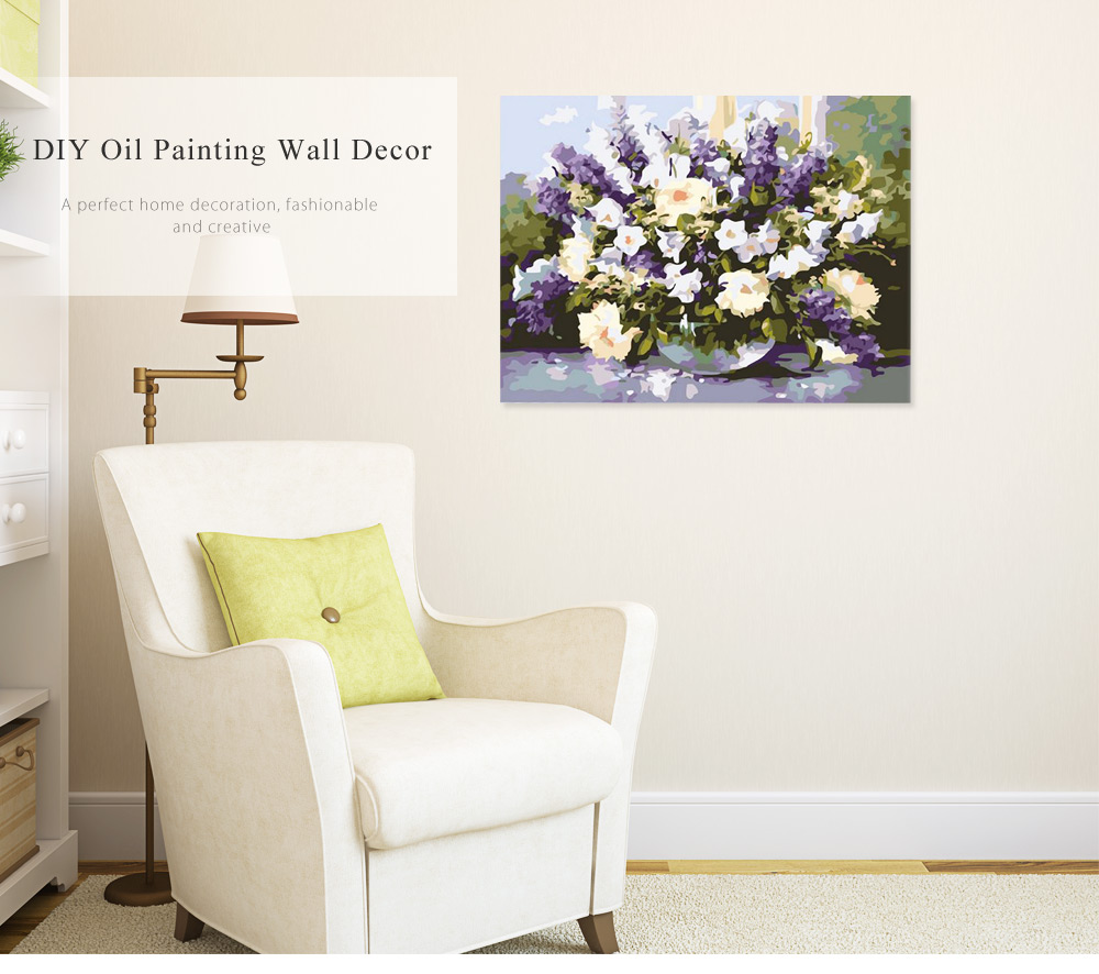 40 x 30CM Lavender DIY Digital Oil Painting Wall Decor 40 x 30CM Lavender DIY Digital Oil Painting Wall Decor