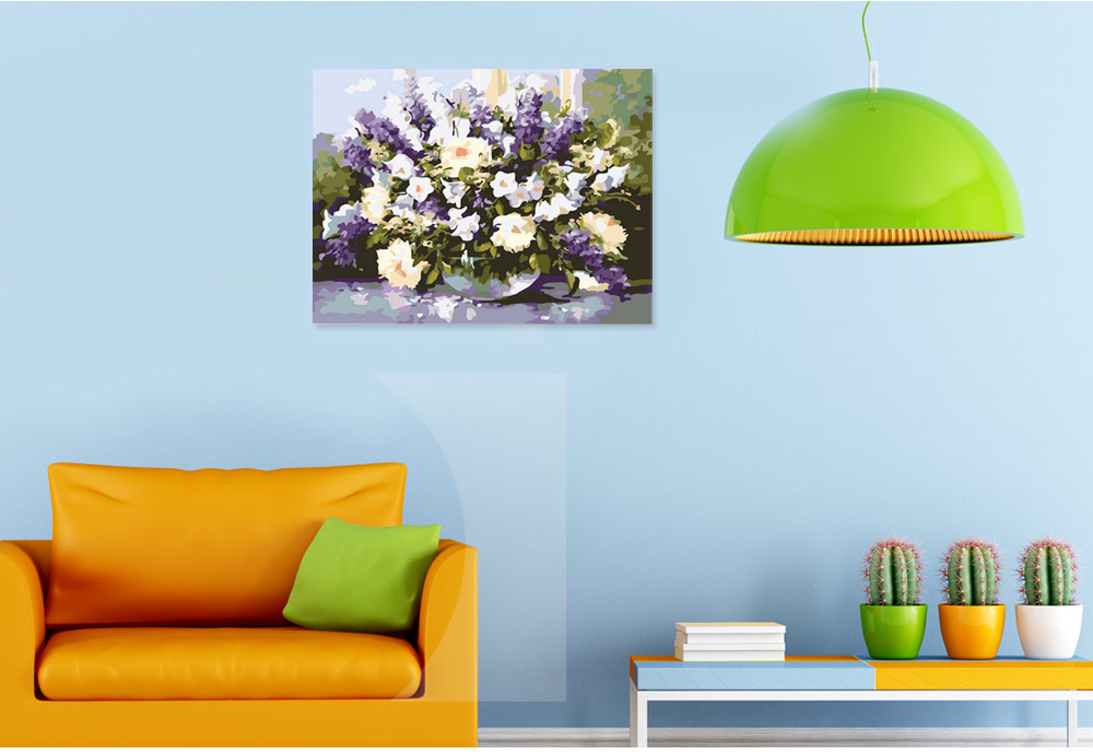40 x 30CM Lavender DIY Digital Oil Painting Wall Decor 40 x 30CM Lavender DIY Digital Oil Painting Wall Decor