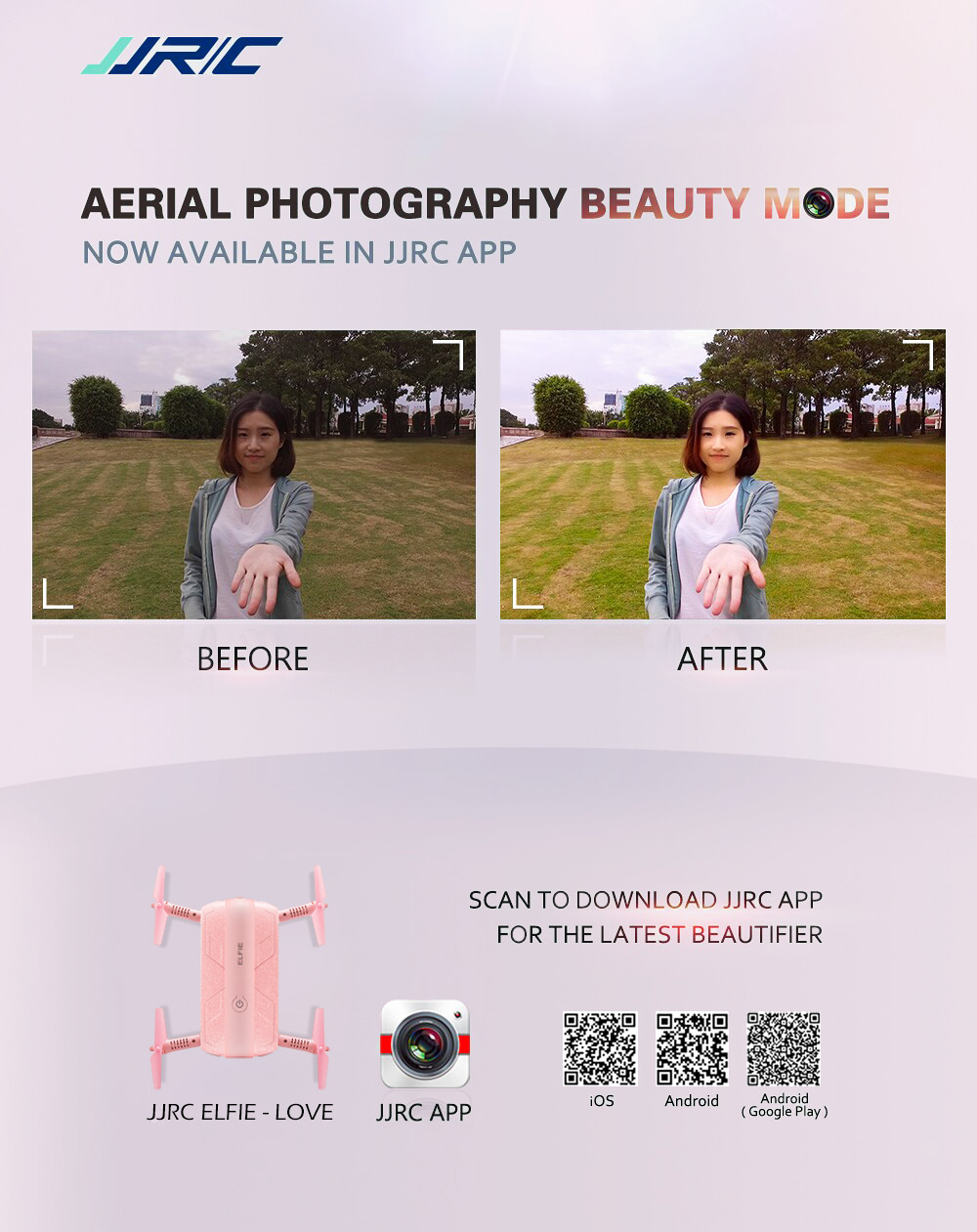 JJRC H37 ELFIE - LOVE Foldable Mini RC Selfie Quadcopter WiFi FPV 720P HD / G-sensor / Headless Mode JJRC H37 ELFIE - LOVE Foldable Mini RC Selfie Quadcopter WiFi FPV 720P HD / G-sensor / Headless Mode