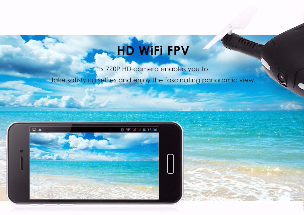 JJRC H37 ELFIE - LOVE Foldable Mini RC Selfie Quadcopter WiFi FPV 720P HD / G-sensor / Headless Mode JJRC H37 ELFIE - LOVE Foldable Mini RC Selfie Quadcopter WiFi FPV 720P HD / G-sensor / Headless Mode