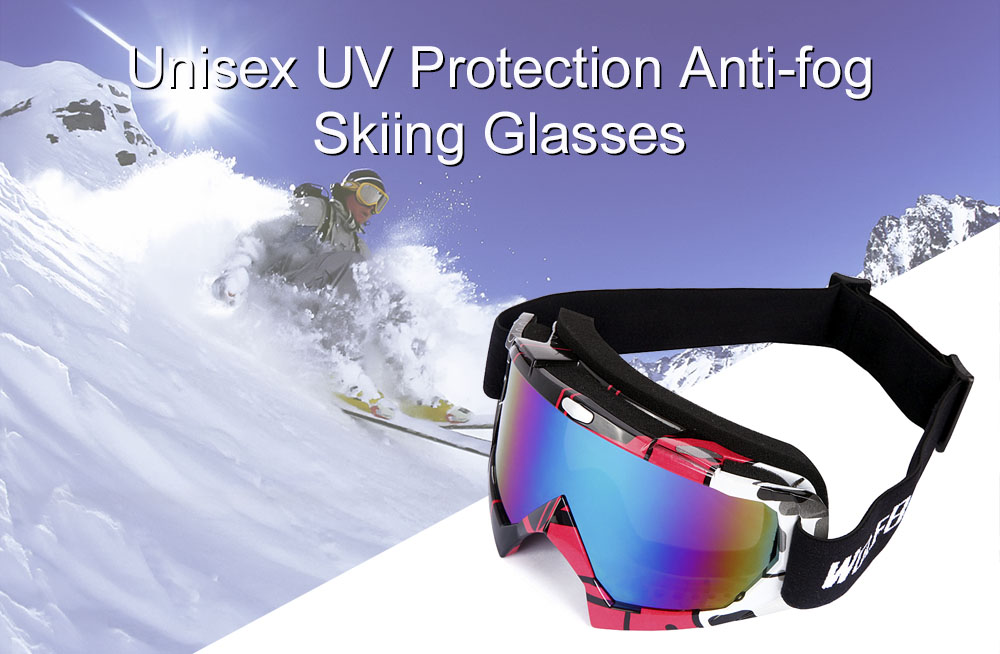 WOLFBIKE Unisex UV Protection Anti-fog Snowboarding Glasses Skiing Goggles Mask Eyewear WOLFBIKE Unisex UV Protection Anti-fog Snowboarding Glasses Skiing Goggles Mask Eyewear