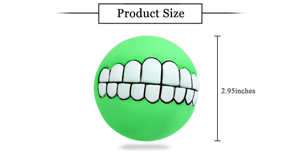 High Quality Bucktooth Pattern Squeaky Ball Chew Toy for Pet Dog Cat High Quality Bucktooth Pattern Squeaky Ball Chew Toy for Pet Dog Cat