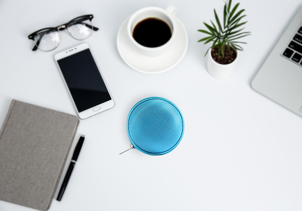 EVA Roundness Portable Earphones Accessory Zipper Box