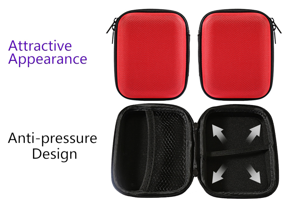 EVA Portable Earphones Accessory Zipper Box EVA Portable Earphones Accessory Zipper Box