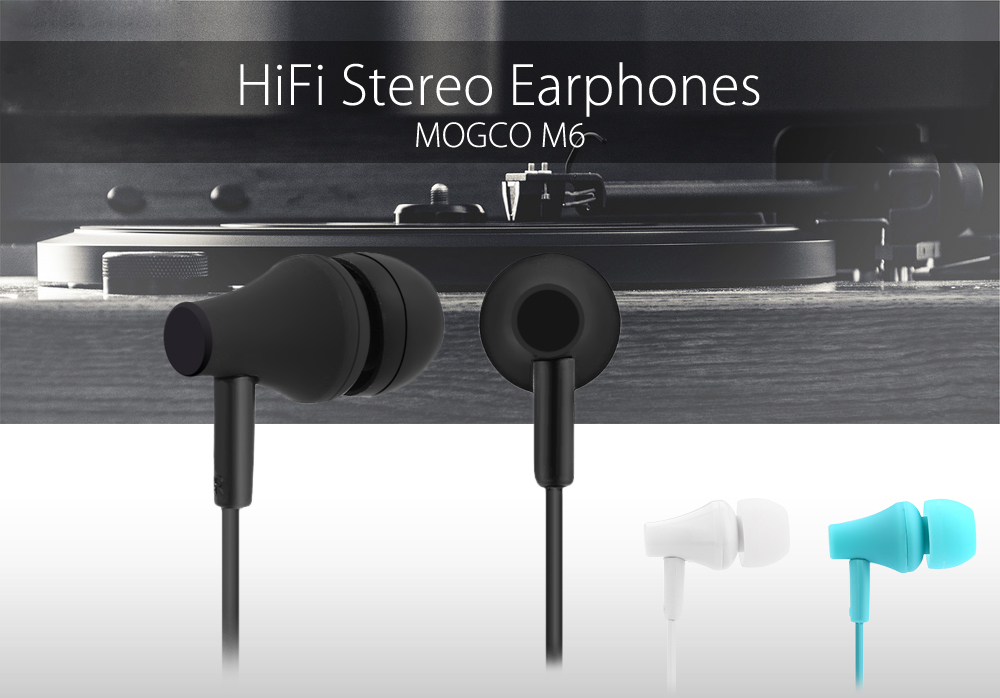 MOGCO M6 HiFi Wired Earphones Headphones