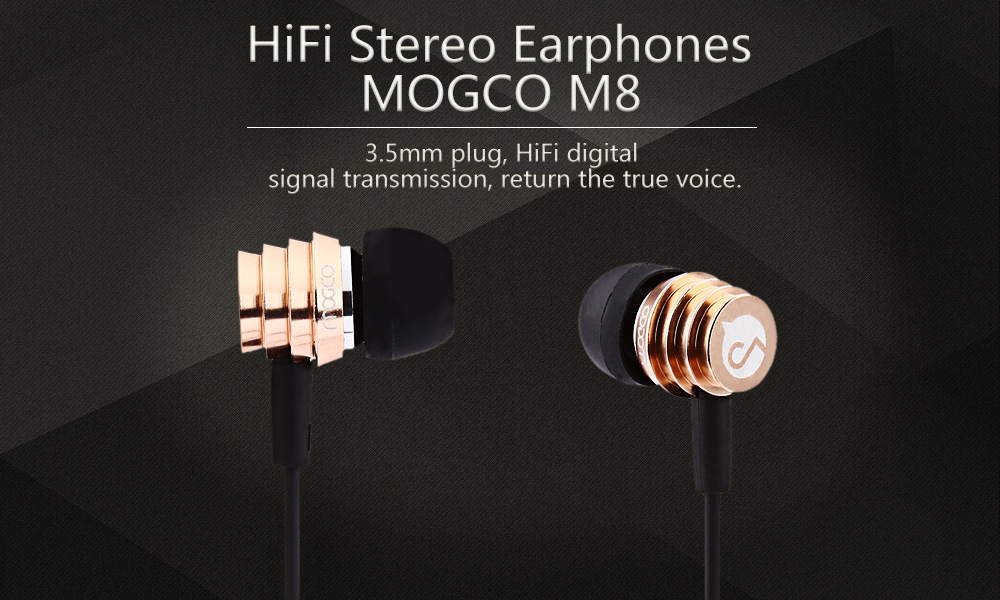 MOGCO M8 HiFi Wired Earphones Headphones MOGCO M8 HiFi Wired Earphones Headphones